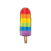 Rainbow Popsicle Sticker by JonnyPops