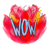 Wow Sticker
