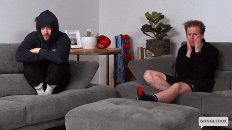 Nervous Watching Tv GIF by Gogglebox Australia