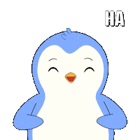 Ha Ha Lol Sticker by Pudgy Penguins
