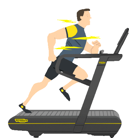 man running Sticker by Technogym