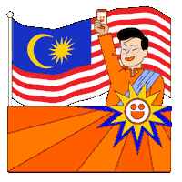 Jalur Gemilang Flag Sticker by Telekom Malaysia