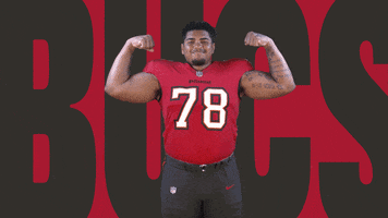 Flex Smile GIF by Tampa Bay Buccaneers