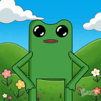 Showing Off Look At Me GIF by fwogs