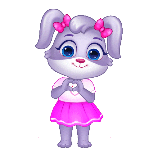 I Love You Hearts Sticker by Lucas and Friends by RV AppStudios