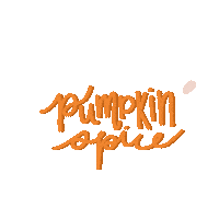 parsleyandprints coffee fall orange pumpkin Sticker