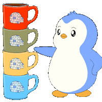 Pick One Coffee Time Sticker by Pudgy Penguins