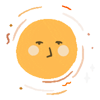 happy days sun Sticker by Rhiannon Kate