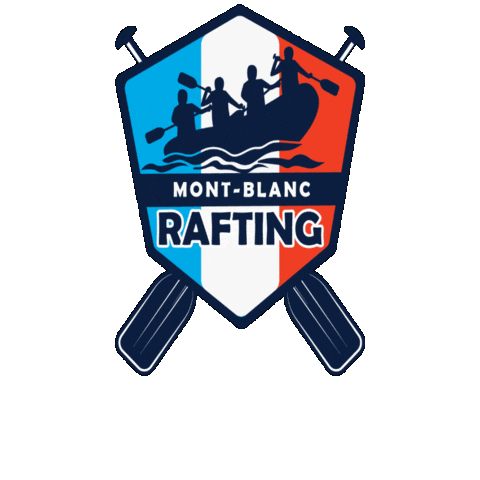 Mont-blanc-rafting giphygifmaker fun friends jump Sticker