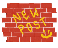 ffembroidery new post drawing brick brick wall Sticker