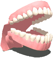 Teeth Sticker by badblueprints