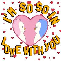 I Love You Kiss Sticker by Pudgy Penguins