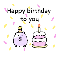 Happy Birthday Hello Sticker