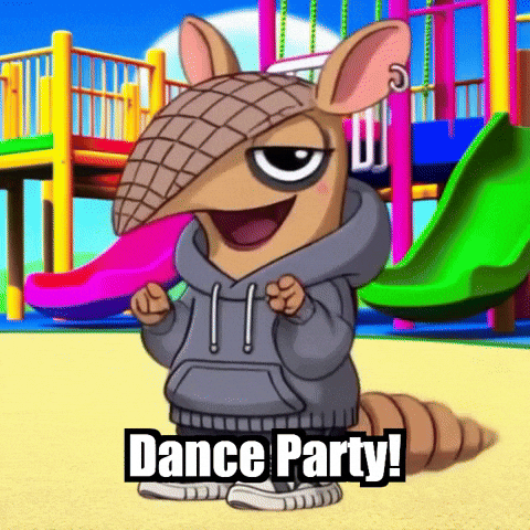 Happy Dance Party GIF by Chillo Dillo