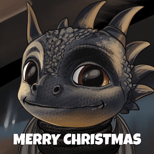 Merry Christmas Smile GIF by puffdrgn