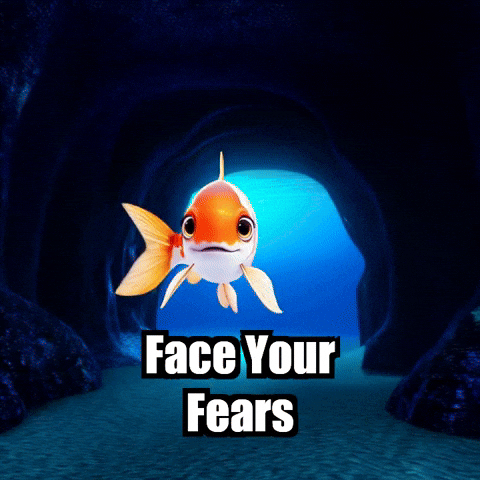Face Your Fears Wisdom GIF by TheConfishius