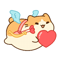Love You Hearts Sticker by Bichi Mao
