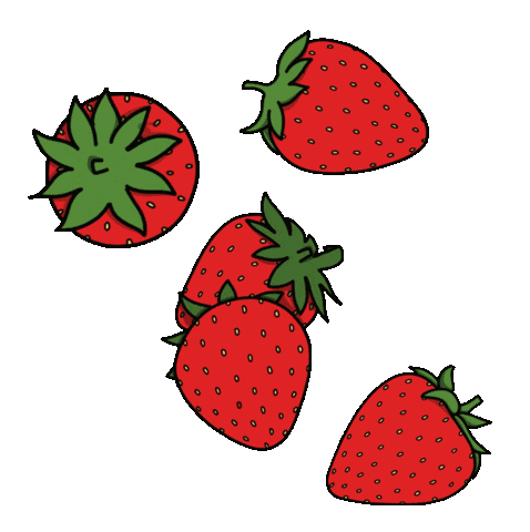 darlingknows vegan fruit strawberry berry Sticker
