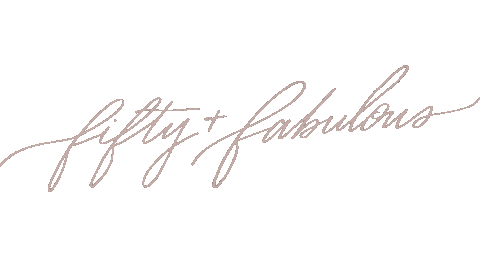 thecraftgal birthday calligraphy fabulous 50 Sticker