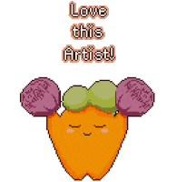 Pixel Love Sticker
