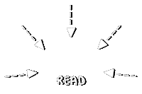 Arrow Read Sticker