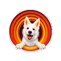 Dog Puppy Sticker by abana a cauda