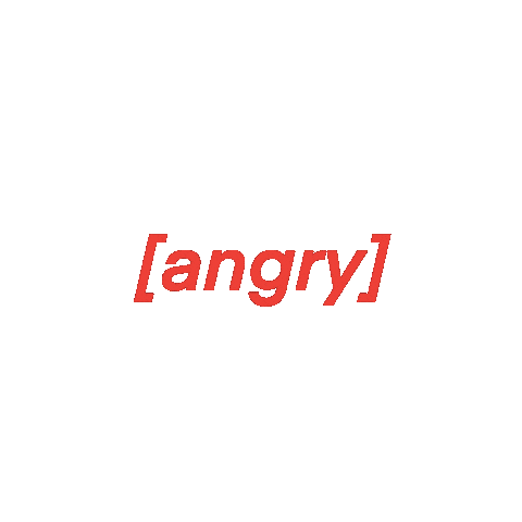 Angry Words Sticker
