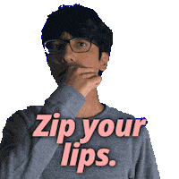 Keep Quiet Shut Up Sticker