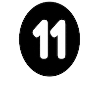 Number Blanco Sticker