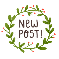 jonewho new post leaf leaves wreath Sticker