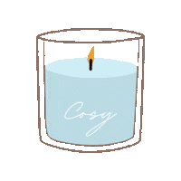 Kaars Sticker by Comfy & Cosy by Lisa