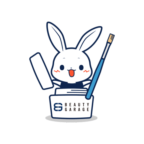 Rabbit Nails Sticker by BEAUTY GARAGE