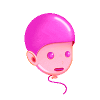 moondayy balloon moondayy Sticker