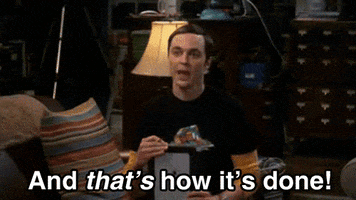 big bang theory jim parsons its and thats how its done GIF