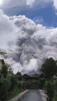 Indonesia's Mount Merapi Erupts Sending Ash Over Eastern Slopes