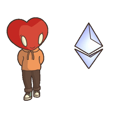 Heart Crypto Sticker by LT3 Creations