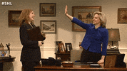 High Five Hillary Clinton GIF by Saturday Night Live