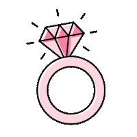 Pink Wedding Sticker by Soiree Social Co