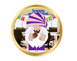 Congratulations Gnome Sticker