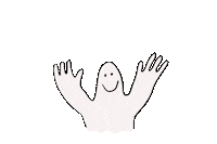 Ghost Friendly Monster Sticker by Clarin