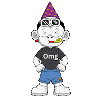 White Monkey Omg Sticker by Zhot