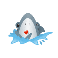I Love You Heart Sticker by Shark Week
