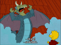 scared lisa simpson GIF