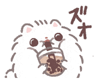 Tapioca Sticker by PomeranianMochi