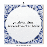 Spreuk Troost Sticker by Tegelspreuken.nl