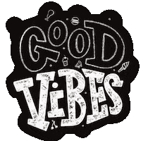 Good Vibes Food Sticker by LetterArt.cz