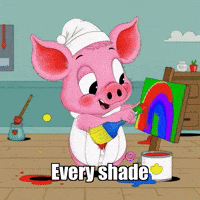 Rainbow Joy GIF by The Pigasso