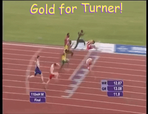 lukewallworth12399 giphygifmaker gold athletics hurdles GIF