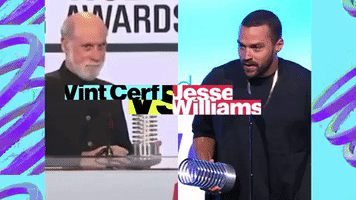 Vint Cerf vs Jesse Williams Webby 5-Word Speech