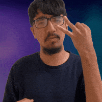 Two Fingers Hand Gesture GIF